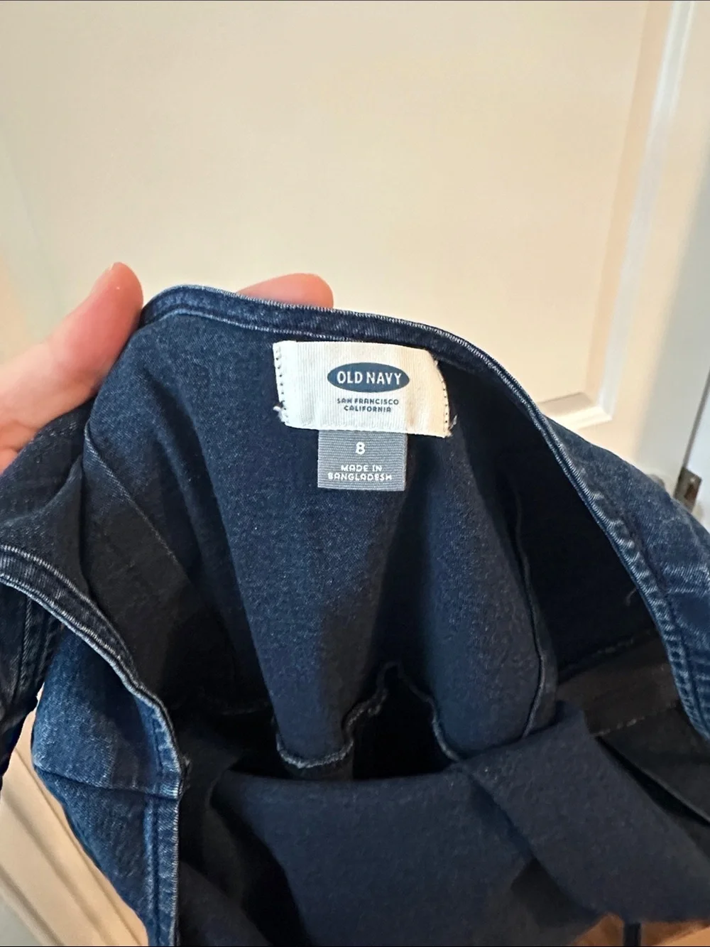 Dark Blue Denim Midi Jumpsuit